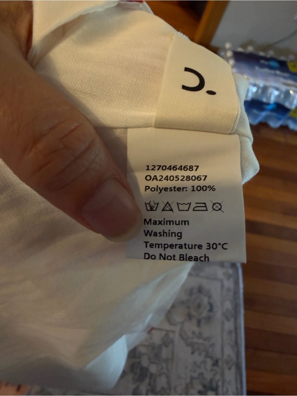 Commense NWT Cream Mini Dress with Red Chili Print - Picture 10 of 11